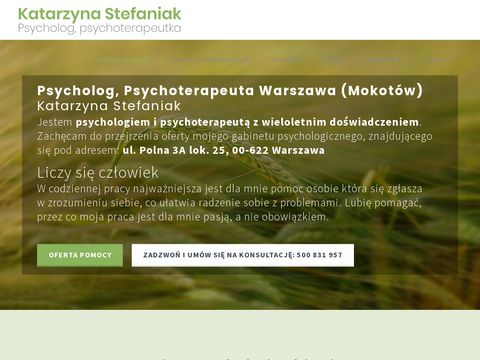 Psychoterapeuta Katarzyna Stefaniak