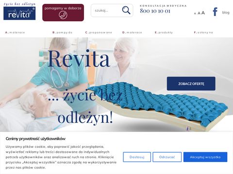 Revita.pl - materace przeciwodleżynowe dla dzieci