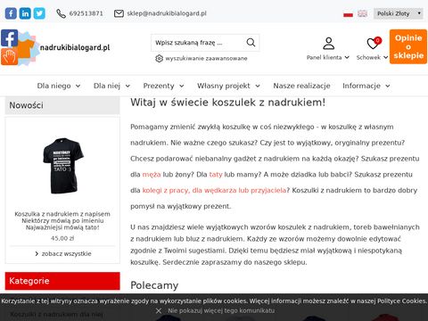 Nadrukibialogard.pl - koszulki z nadrukiem