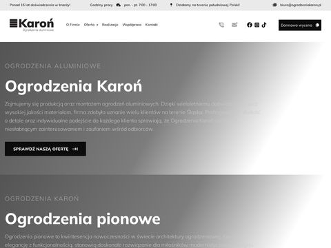 Ogrodzeniakaron.pl - z aluminium