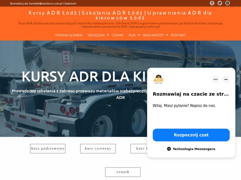 Autokurs.com.pl szkolenia adr Łódź