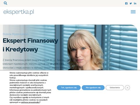 Ekspertka.pl - ekspert kredytowy Bożena Myszczyszyn