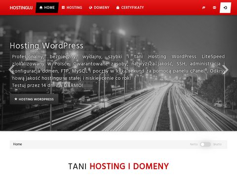 Hostinguj.pl hosting www i domeny z ssl