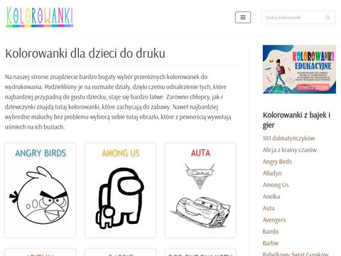 Kolorowanki.info.pl edukacyjne