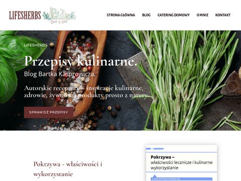 Przepisy kulinarne - lifesherbs.pl