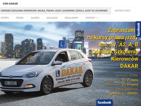Ok-dakar.pl - kursy prawa jazdy Legionowo
