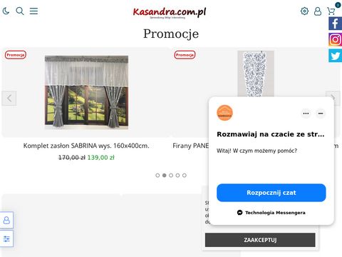 Firanki do salonu - kasandra.com.pl