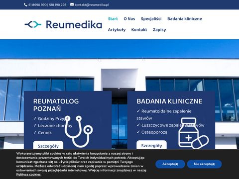 Reumedika.pl - klinika reumatologii Poznań