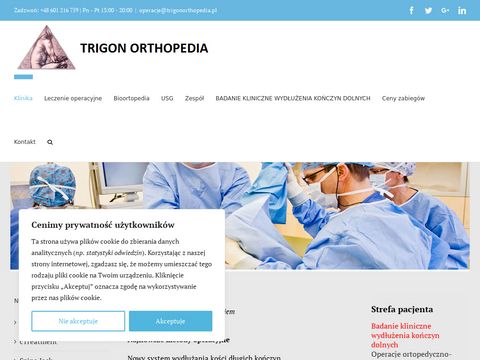 Prywatna klinika ortopedyczna Trigon