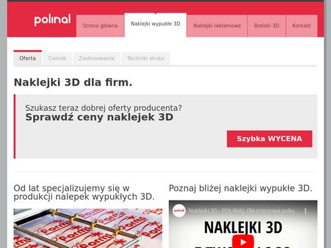 Nalepki3d.pl - naklejki wypukłe